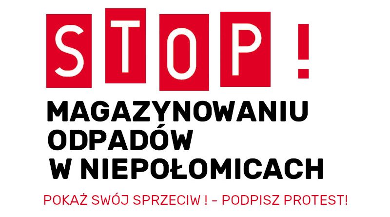 STOP magazynowaniu odpadów w Niepołomicach