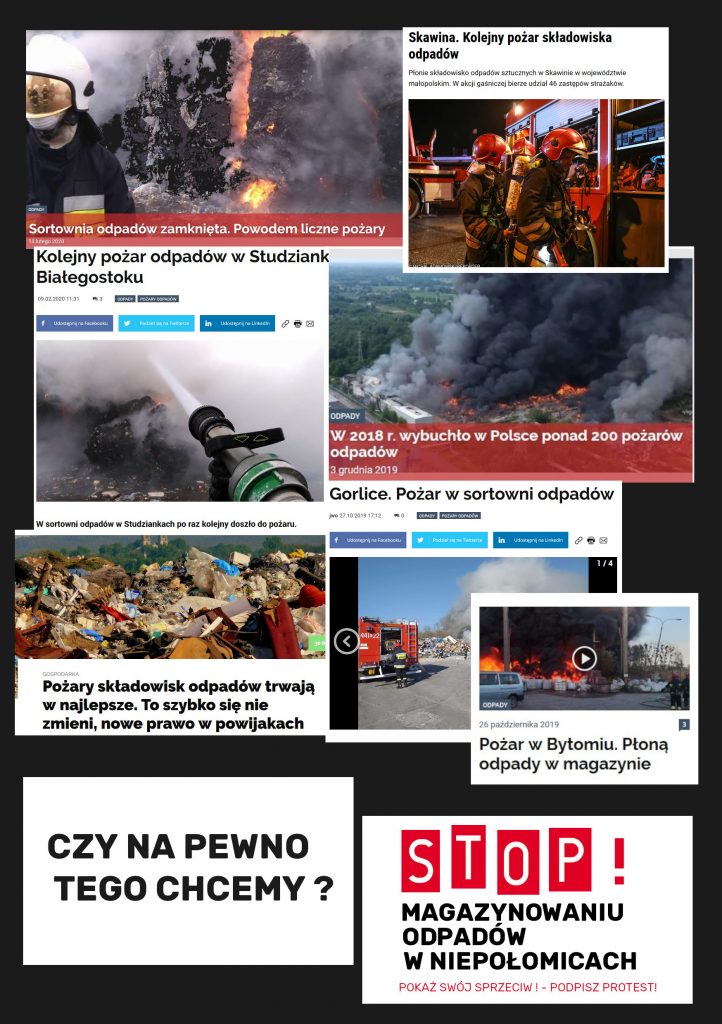 STOP magazynowaniu odpadów w Niepołomicach