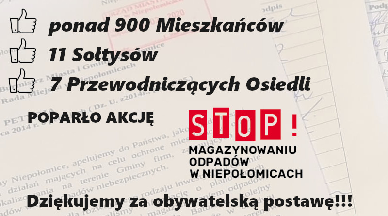 STOP Magazynowaniu odpadów w Niepołomicach